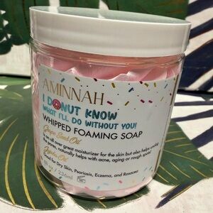 Aminnah Whipped Foaming Soap - I Donut Know Scent NWT